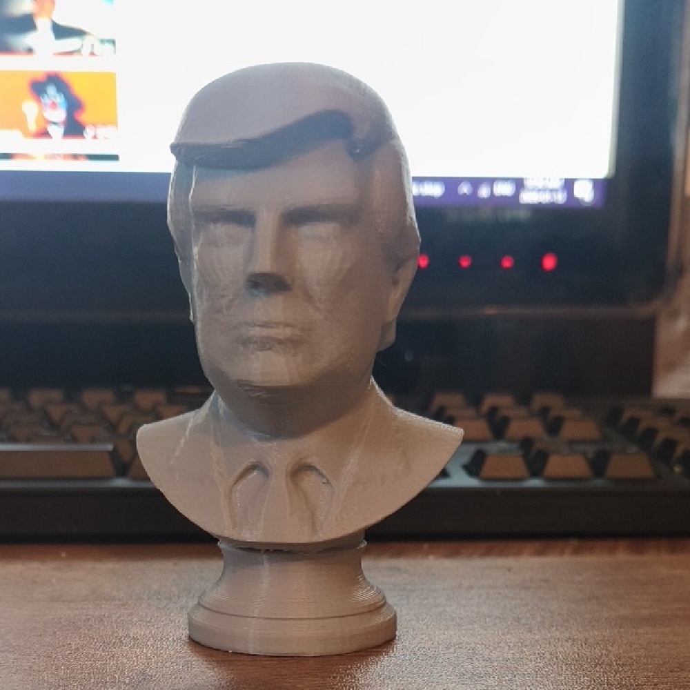 President Donald Trump 3D Printed Desk Bust Statue